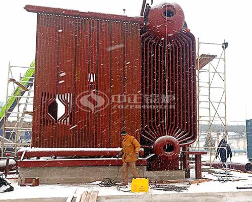 25tph SZS Gas Steam Boiler in Uzbekistan