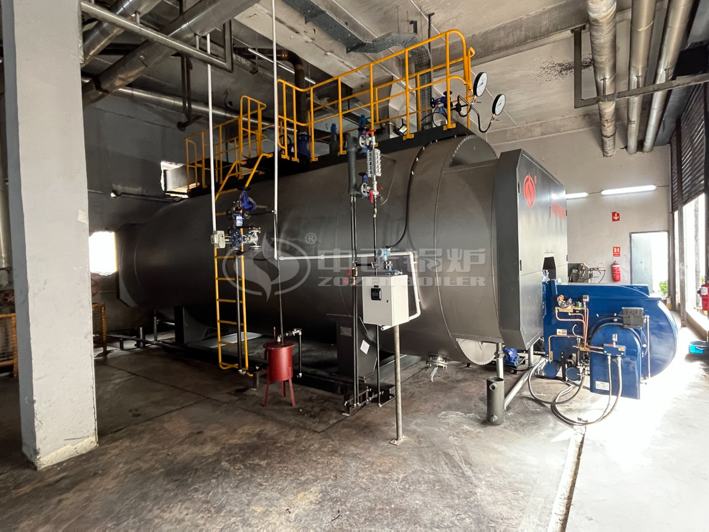 10 TPH Heavy Oil Fire Tube Steam Boiler for Textile Plant in Mauritius